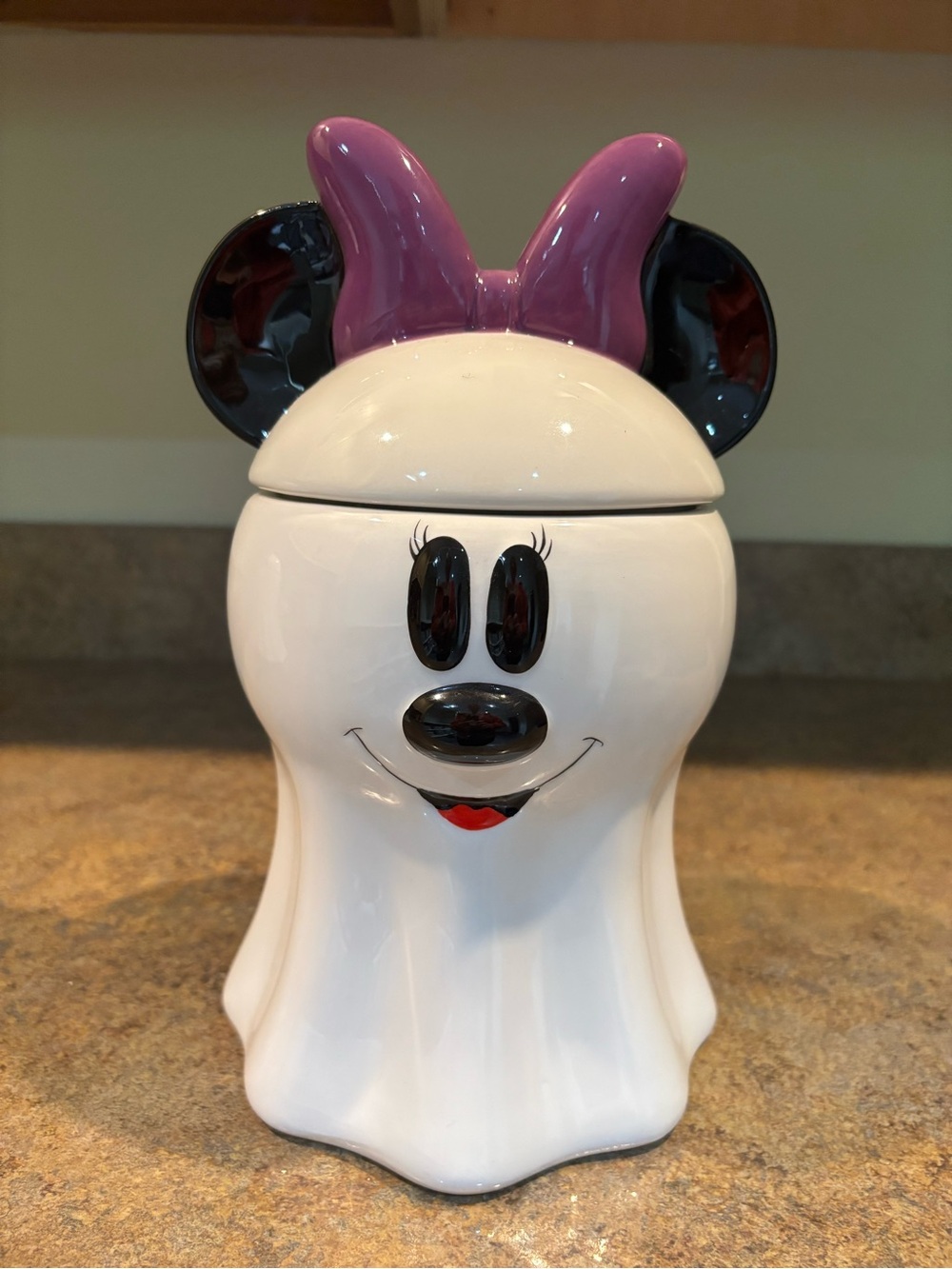Disney Minnie Mouse Ghost Cookie Jar canister, home decor